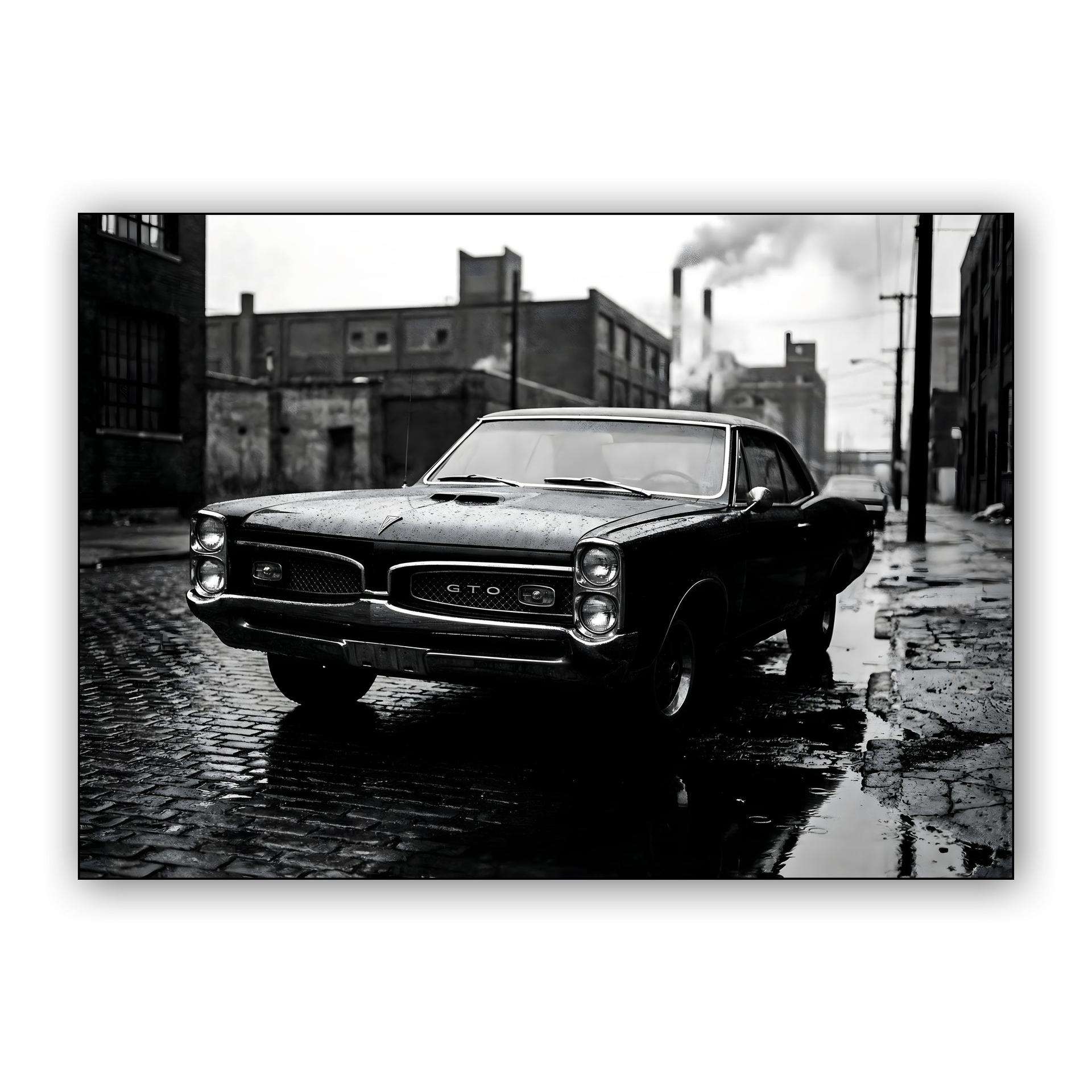 Industrial Legend: 1966 Pontiac GTO in the Rain