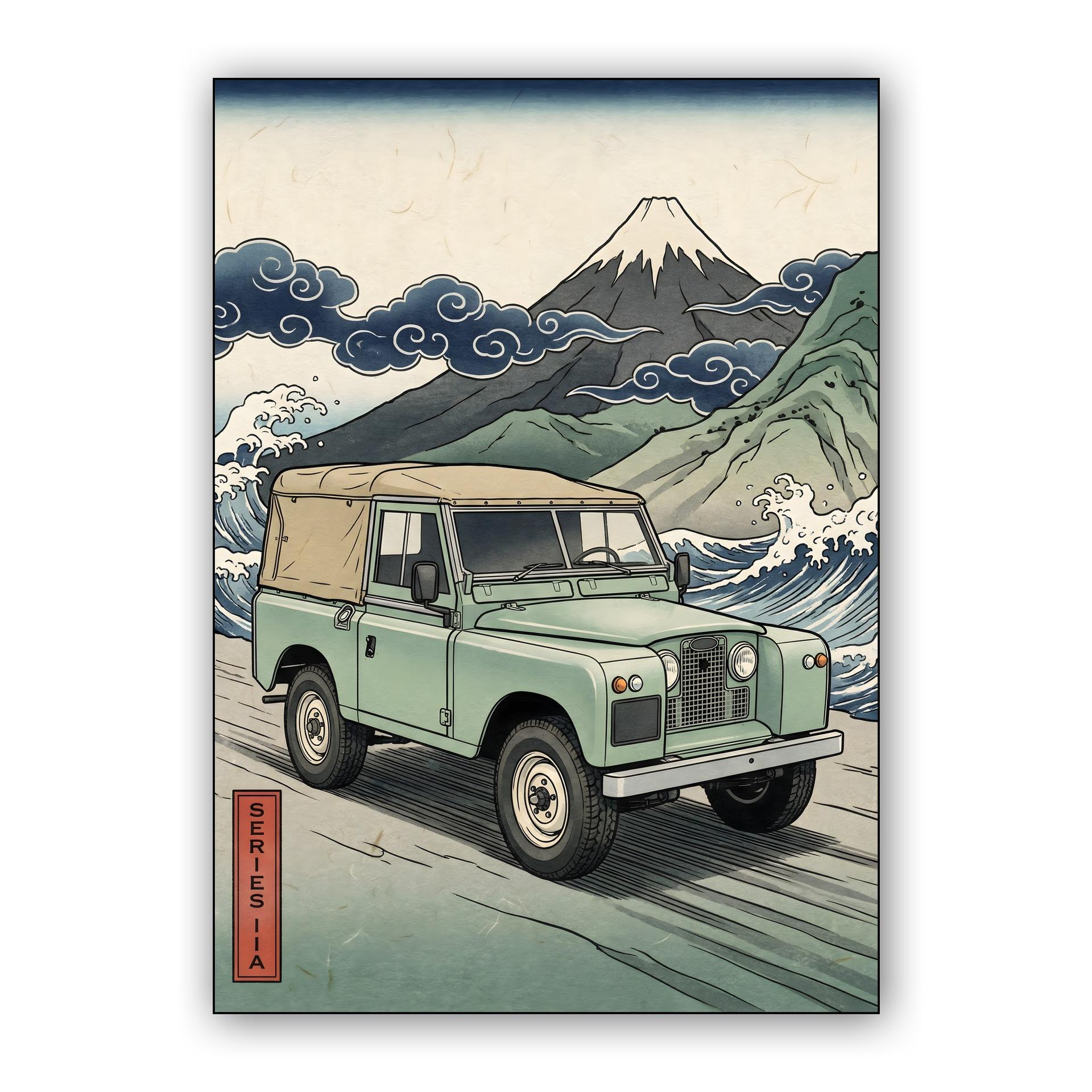 Land Rover Series IIA: Ukiyo-e Wave Rider