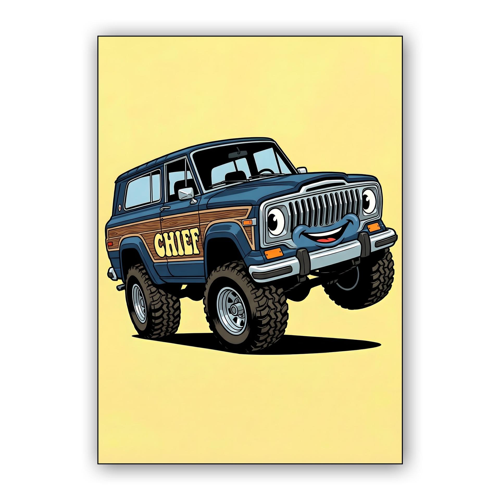 Playful Jeep Cherokee Chief: The Happy Off-Roader
