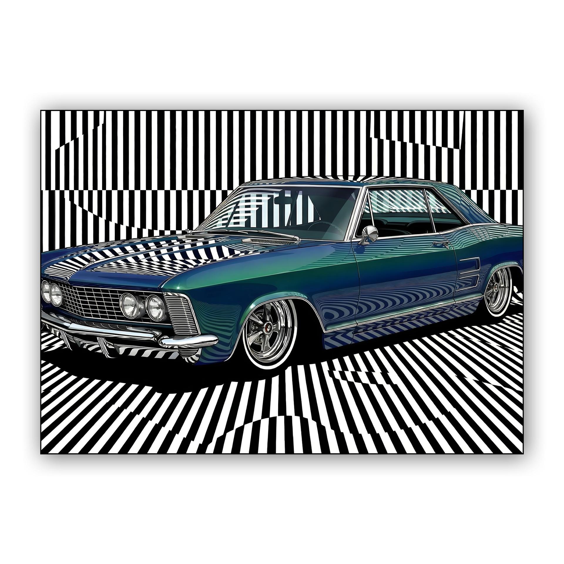 Op Art Riviera Reflection