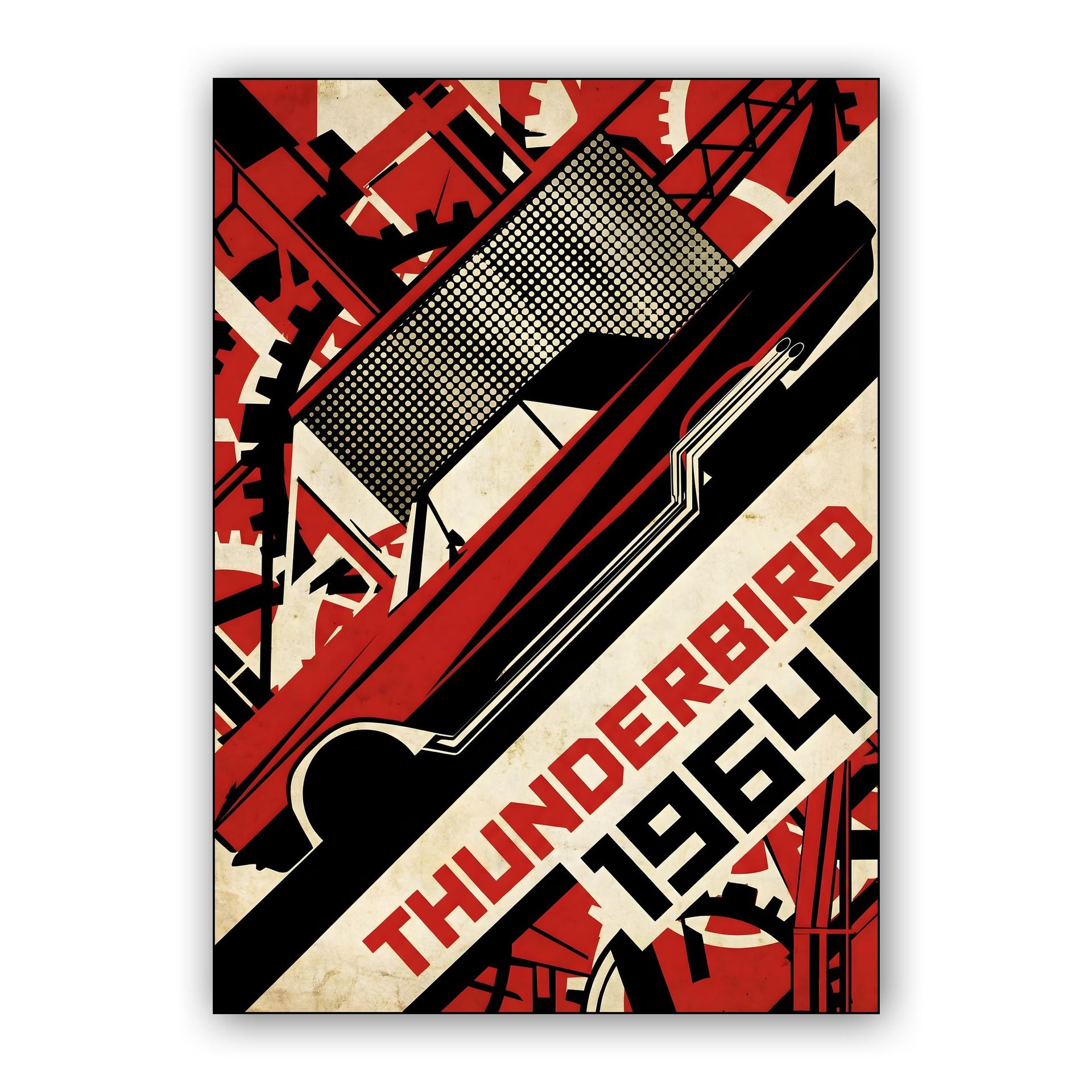 1964 Thunderbird Constructivist Propaganda