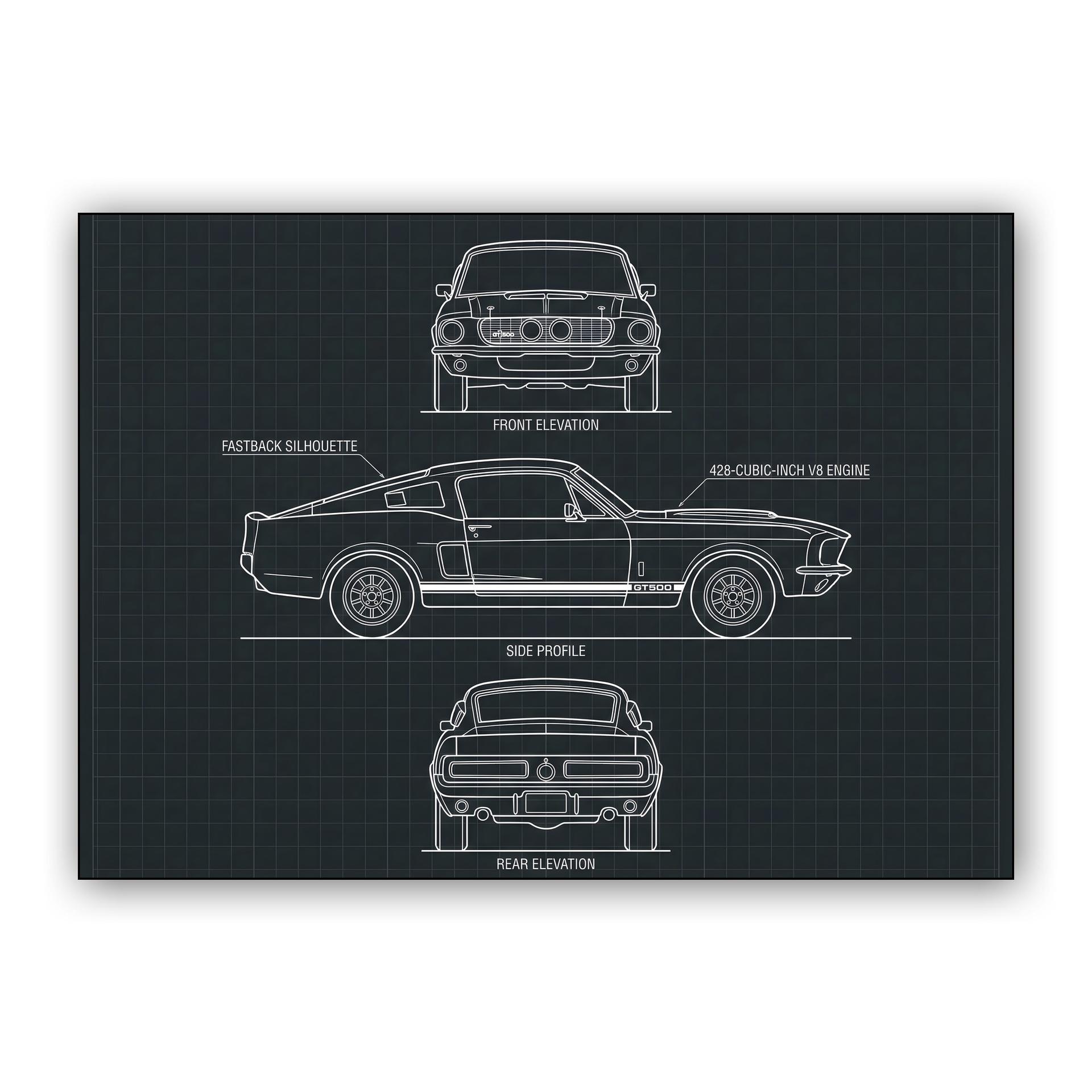 Shelby GT500 Technical Blueprint