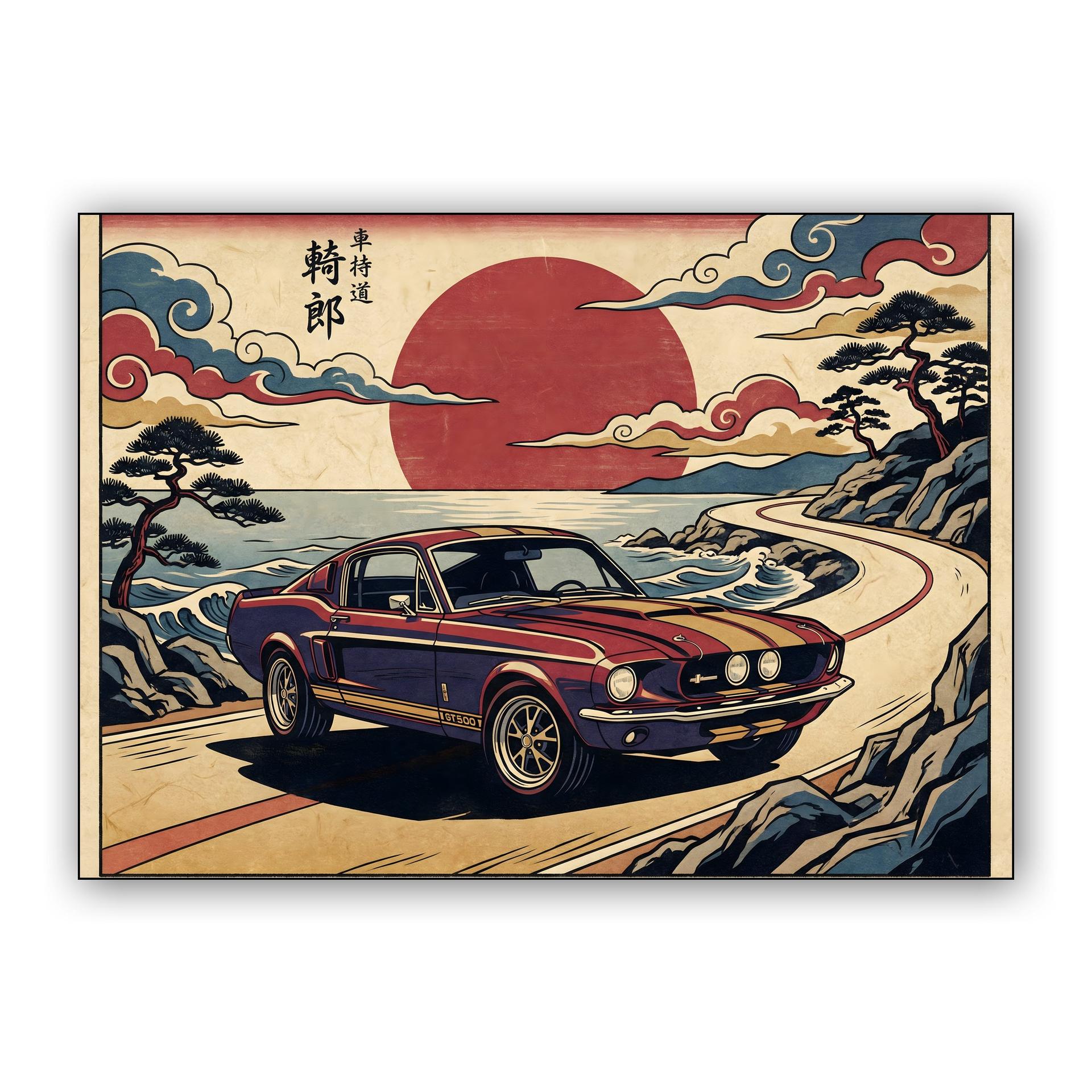 Shelby GT500 Ukiyo-e Rising Sun Drive