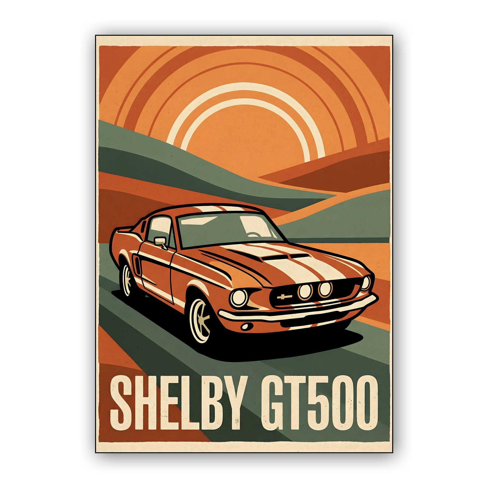 Shelby GT500: Retro Sunburst Muscle