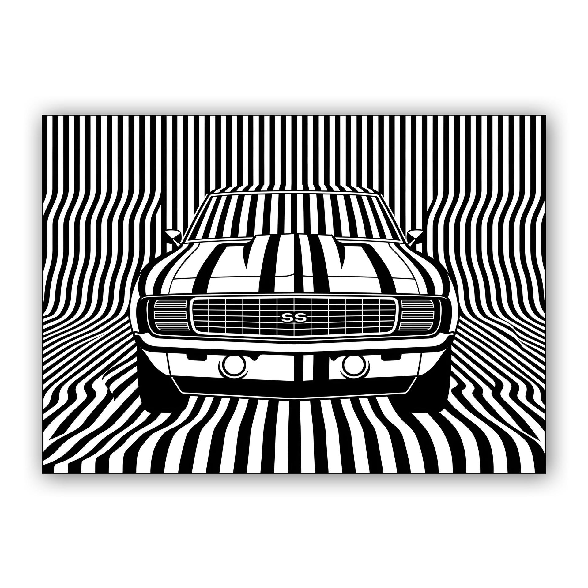Camaro SS: Op Art Speed Illusion