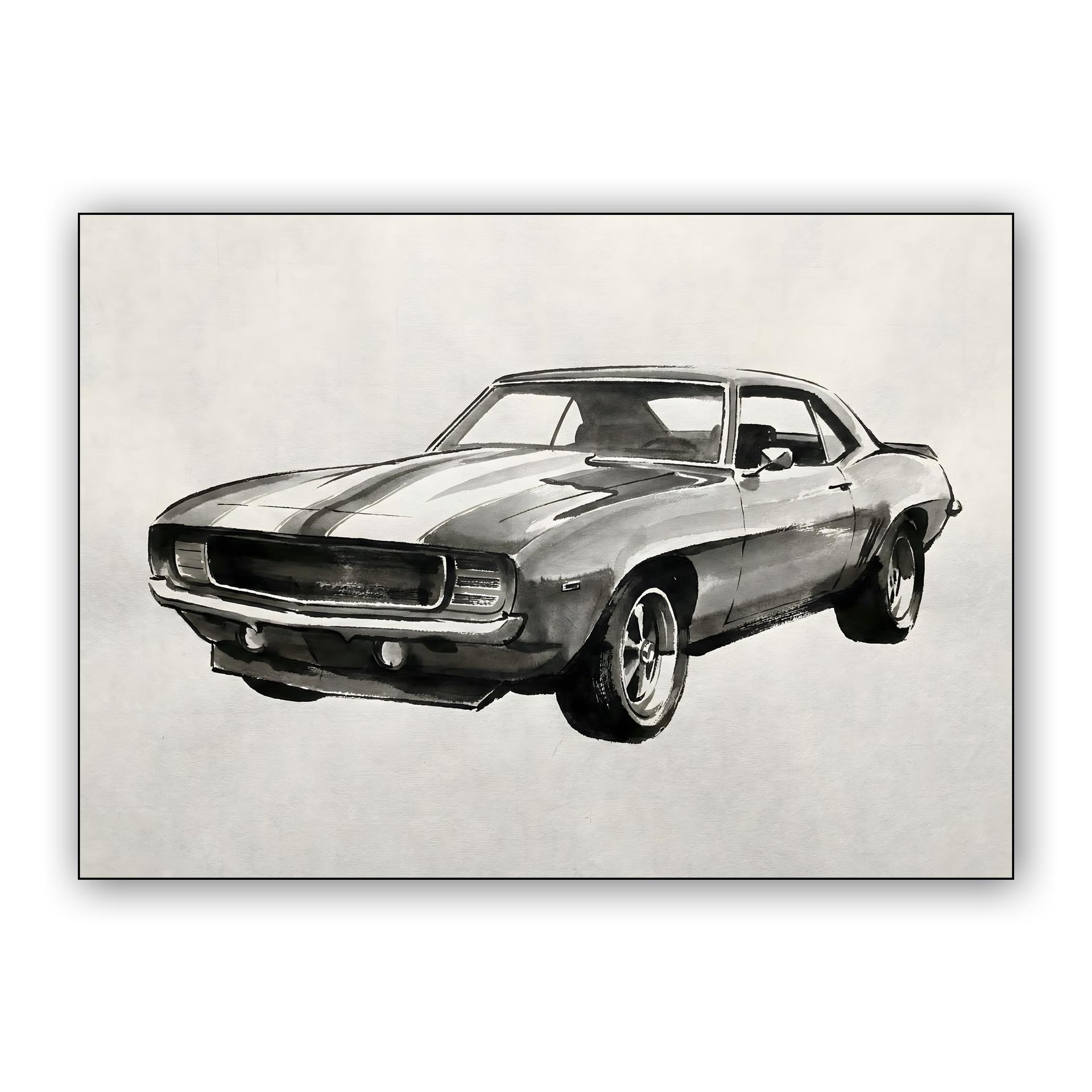 Camaro SS Ink Wash Study