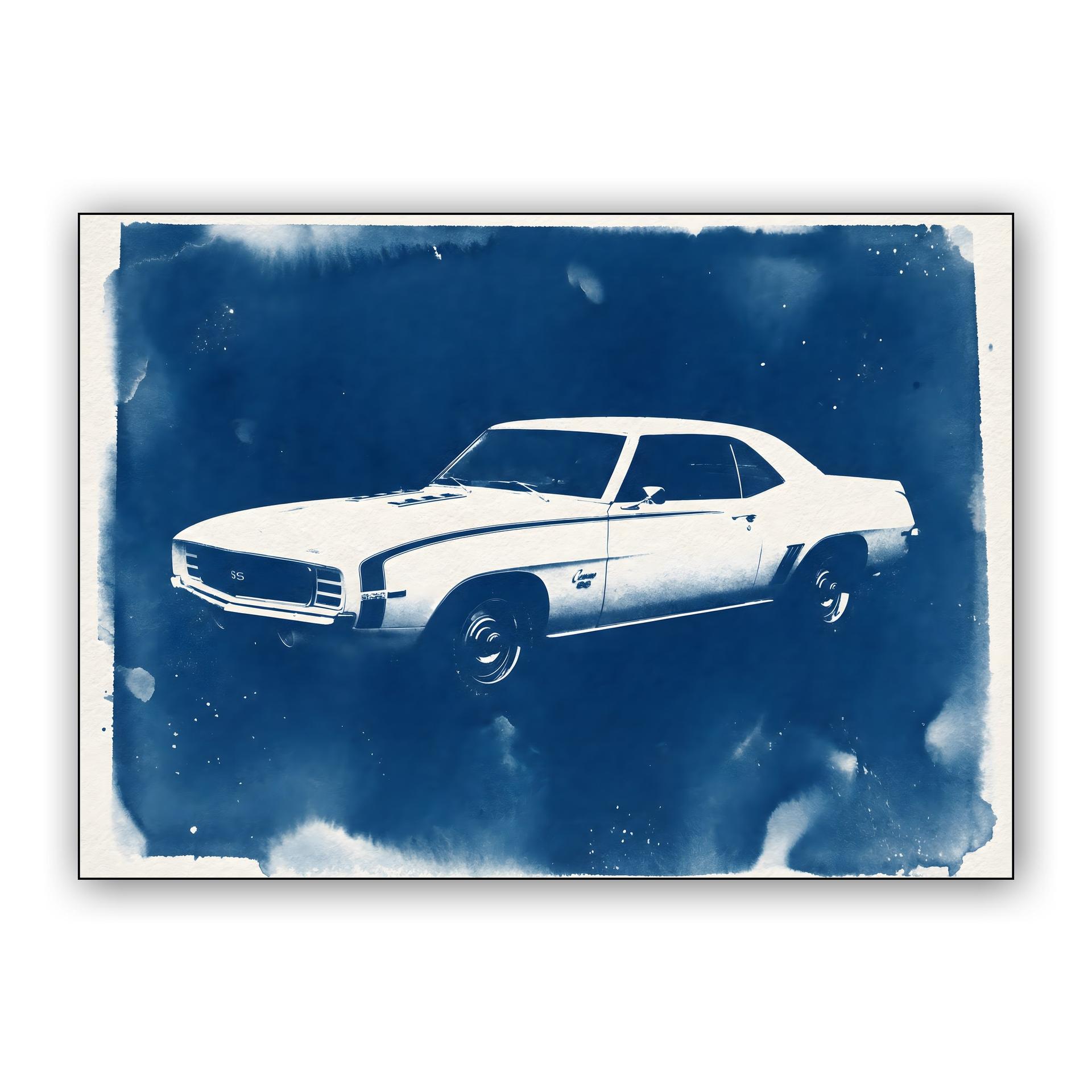 Camaro SS: Indigo Cyanotype Dream