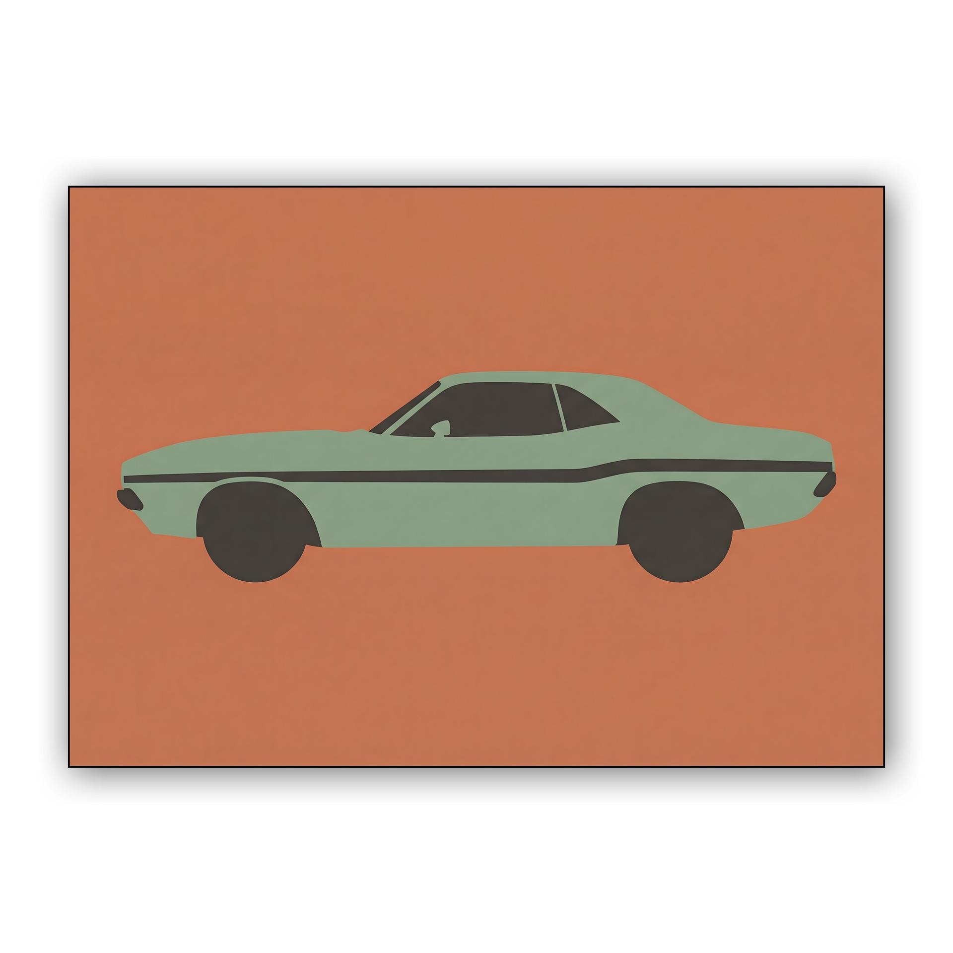 Challenger Silhouette: Minimalist Mopar Style