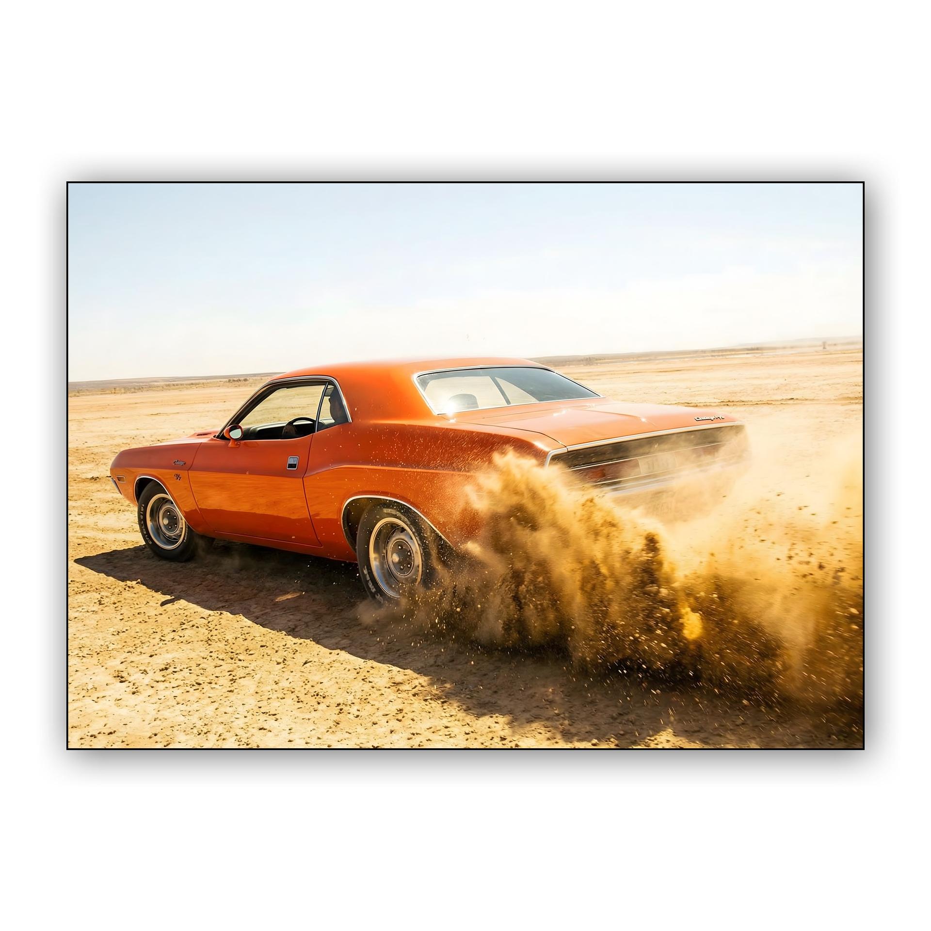 Desert Drift: 1970 Dodge Challenger