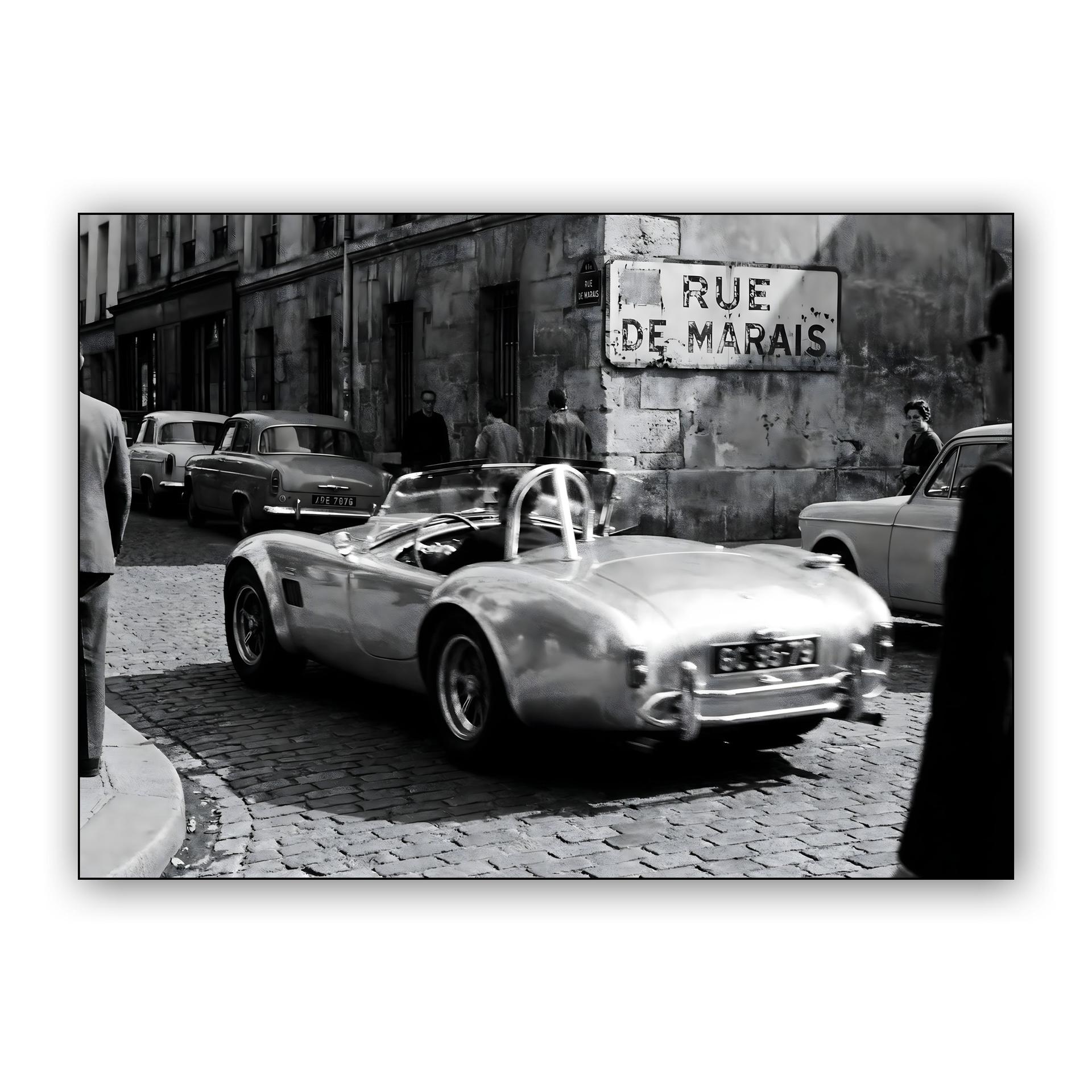 Parisian Pursuit: Shelby Cobra on Rue de Marais