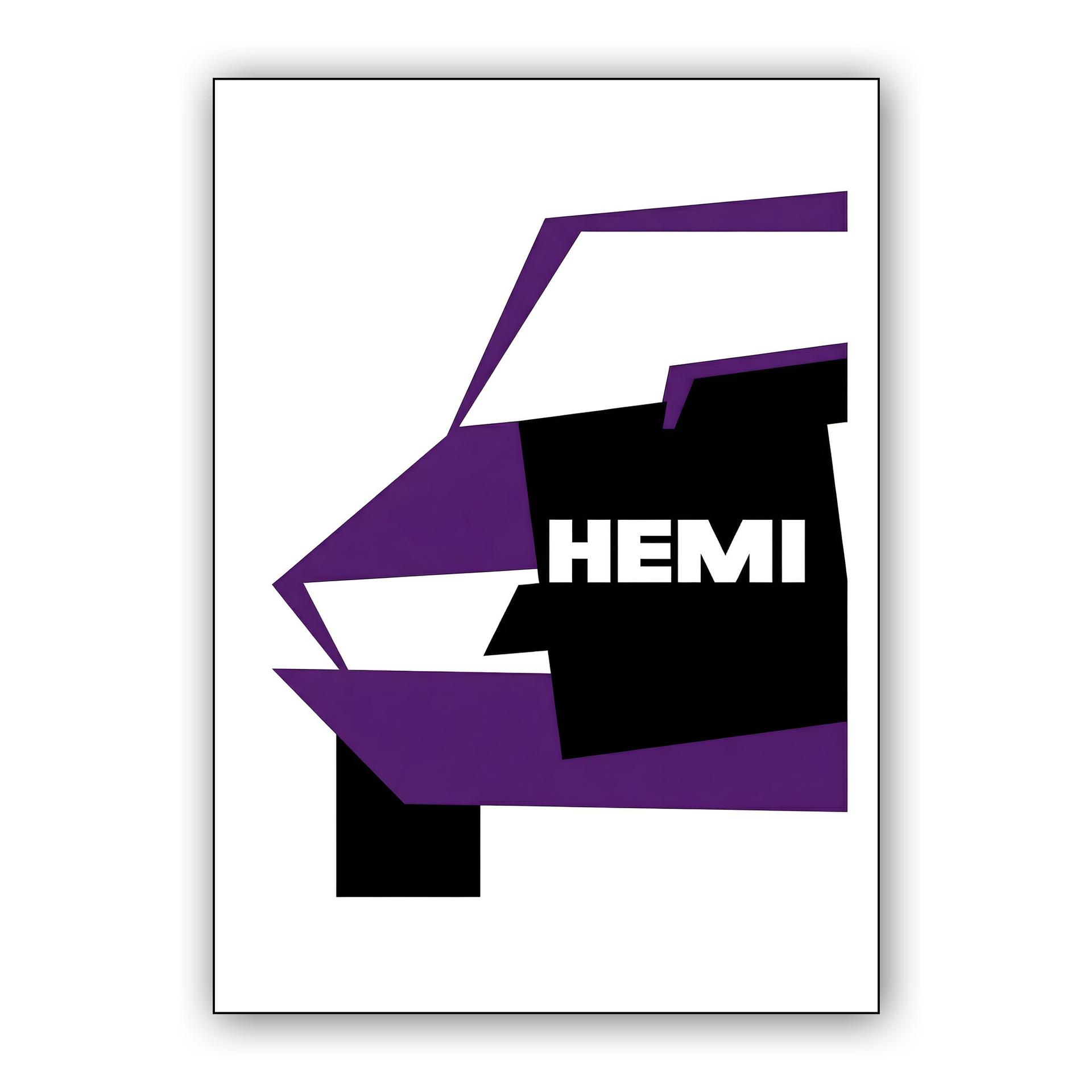 HEMI 'Cuda Geometric Abstract