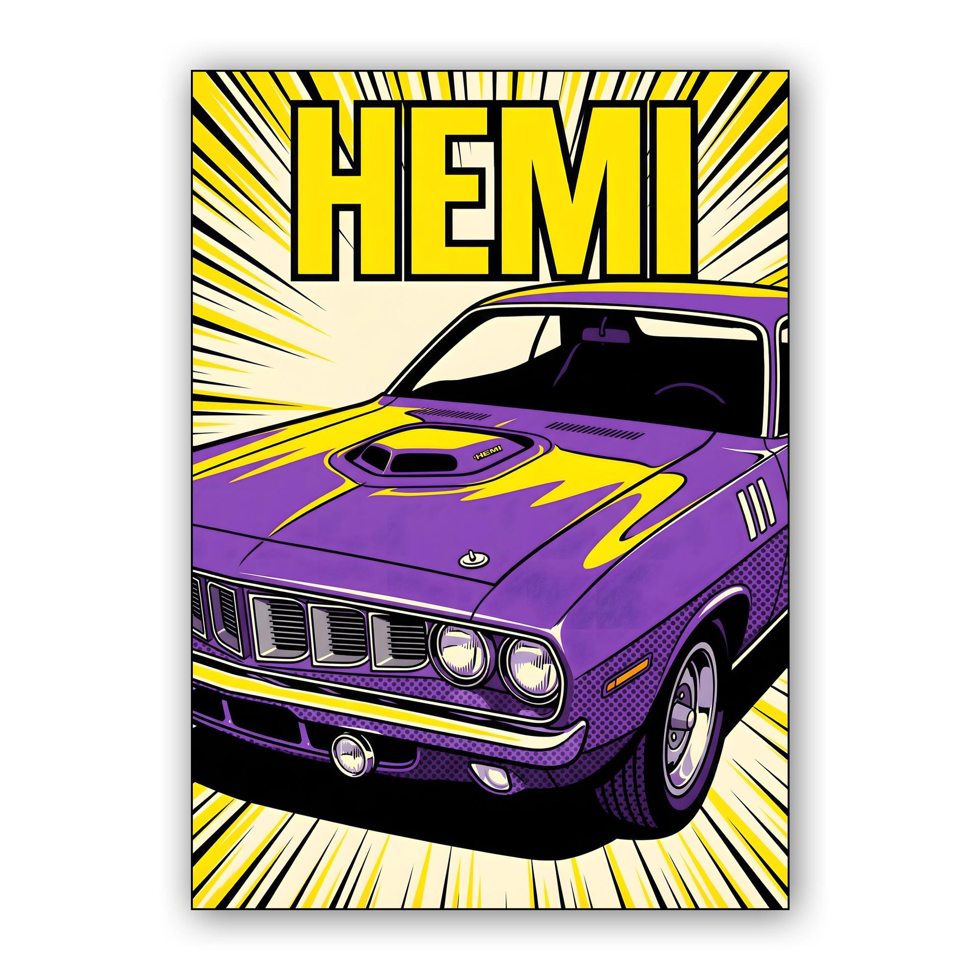 Hemi 'Cuda Comic Velocity: Purple Power