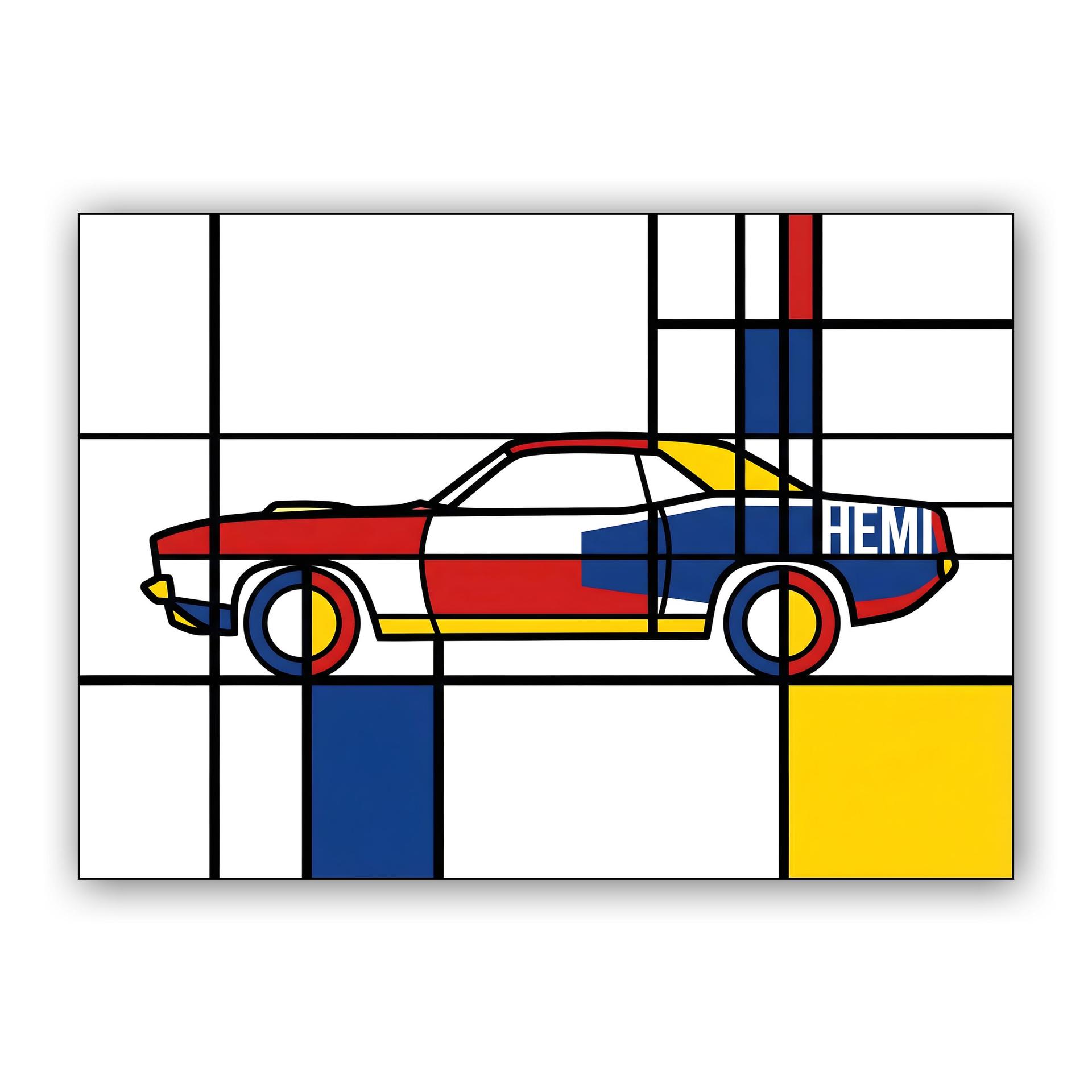 Hemi 'Cuda: De Stijl Primary Muscle