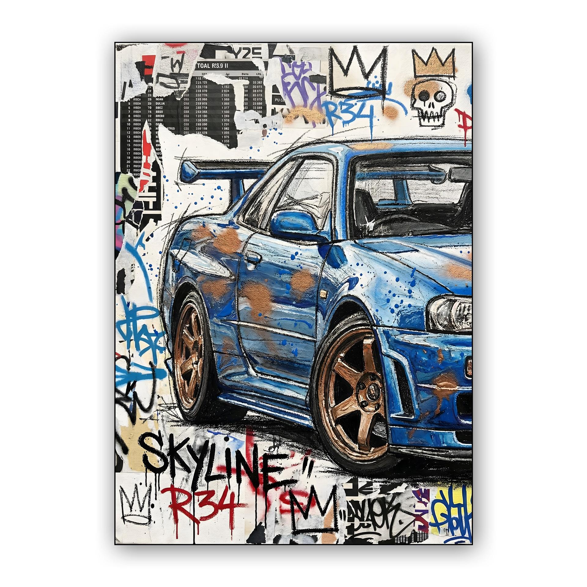 Skyline GT-R R34 Urban Expressionist Graffiti