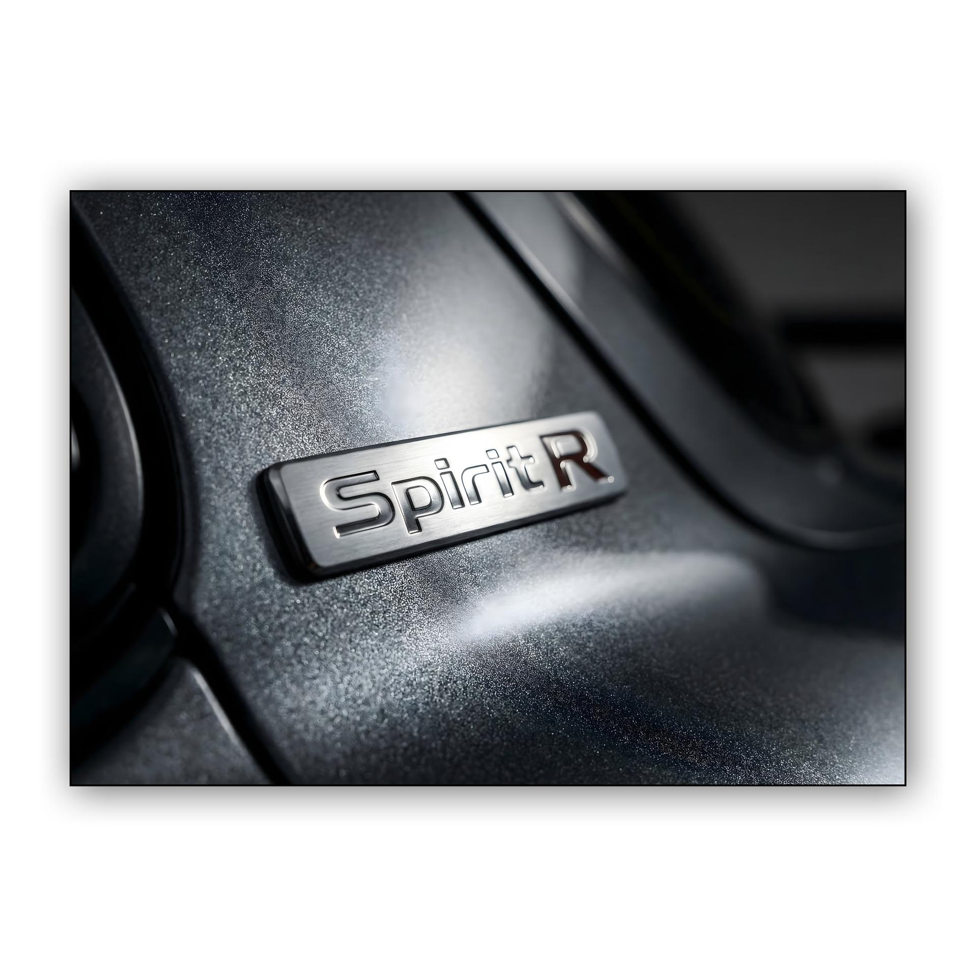 Mazda RX-7 Spirit R Emblem: Metallic Detail