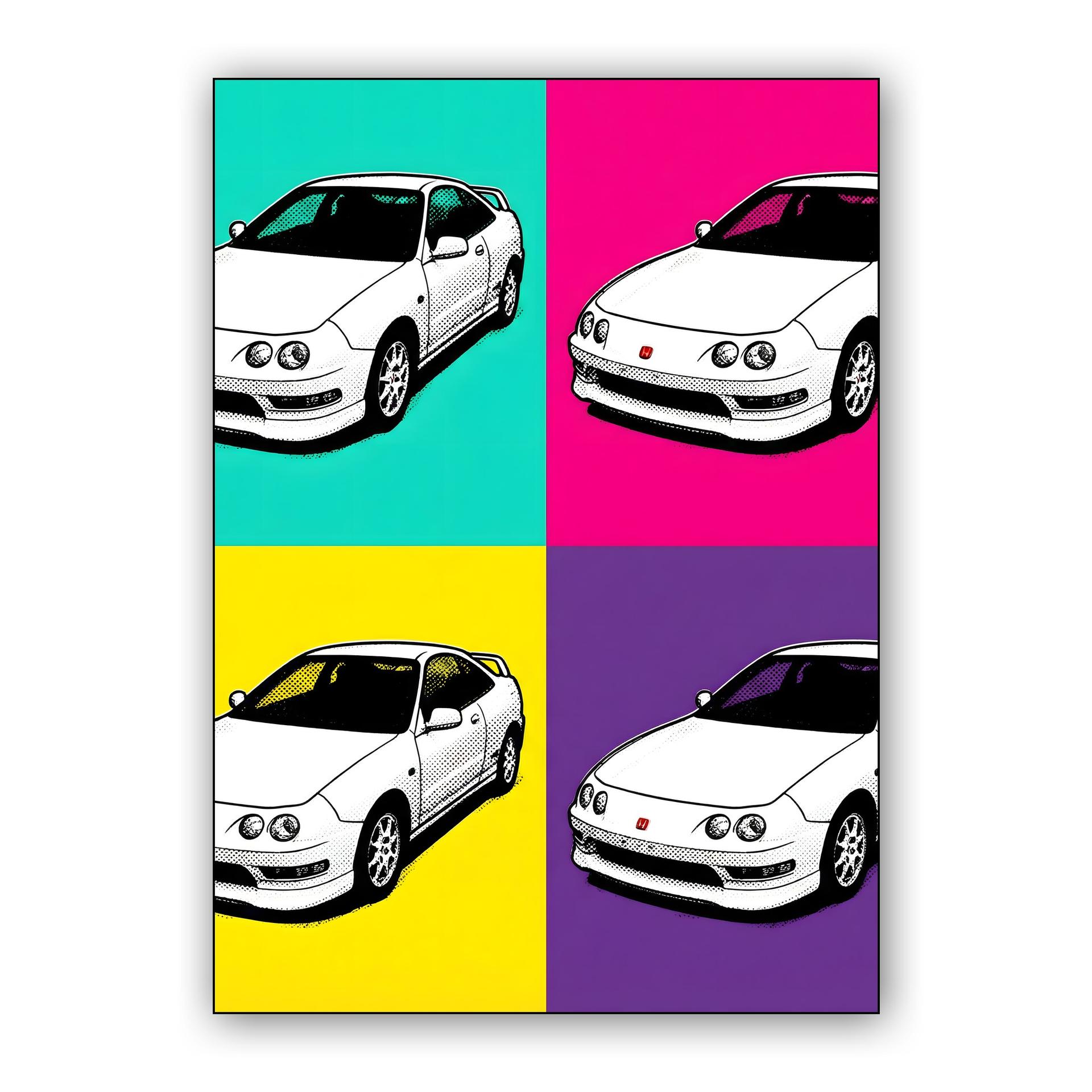 Honda Integra Type R DC2 Pop Art Grid