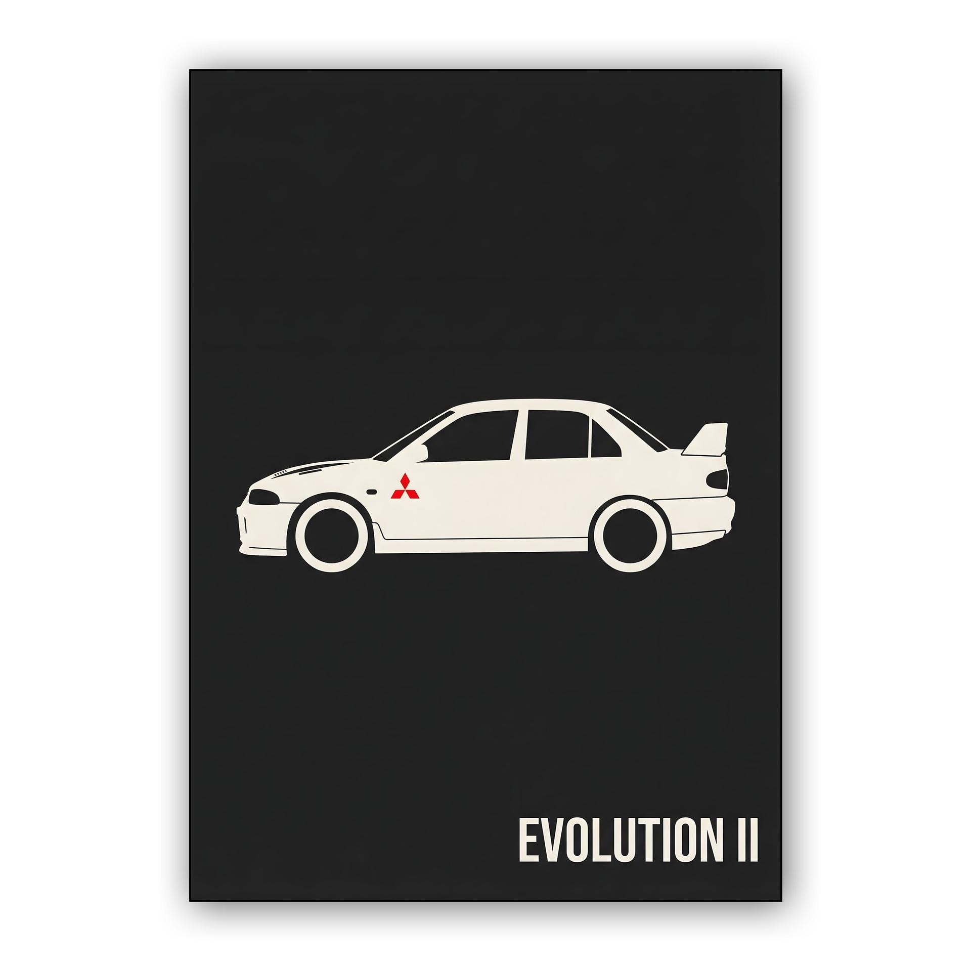 Mitsubishi Lancer Evolution II Minimalist Profile