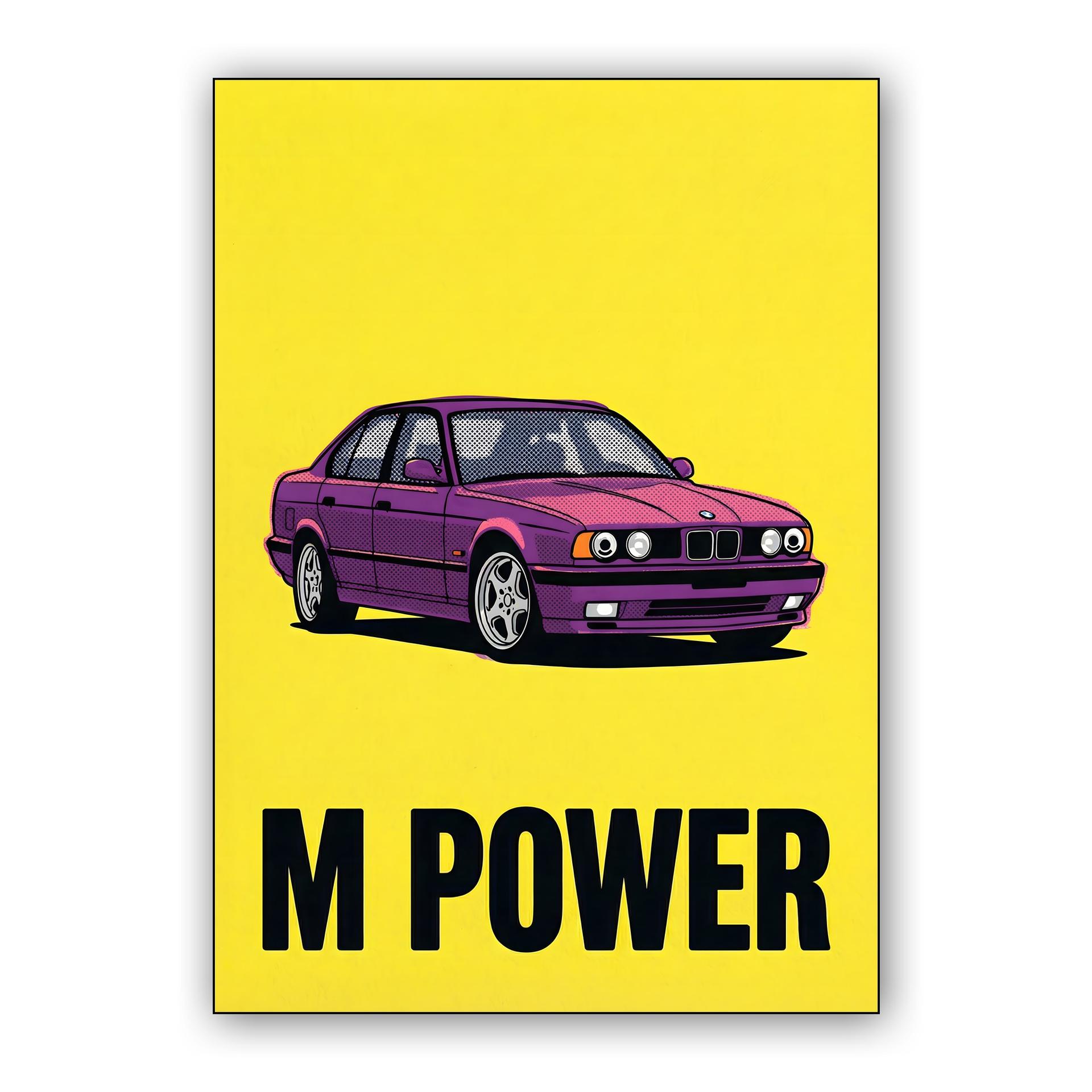 BMW E34 M5: M Power Pop Art Yellow