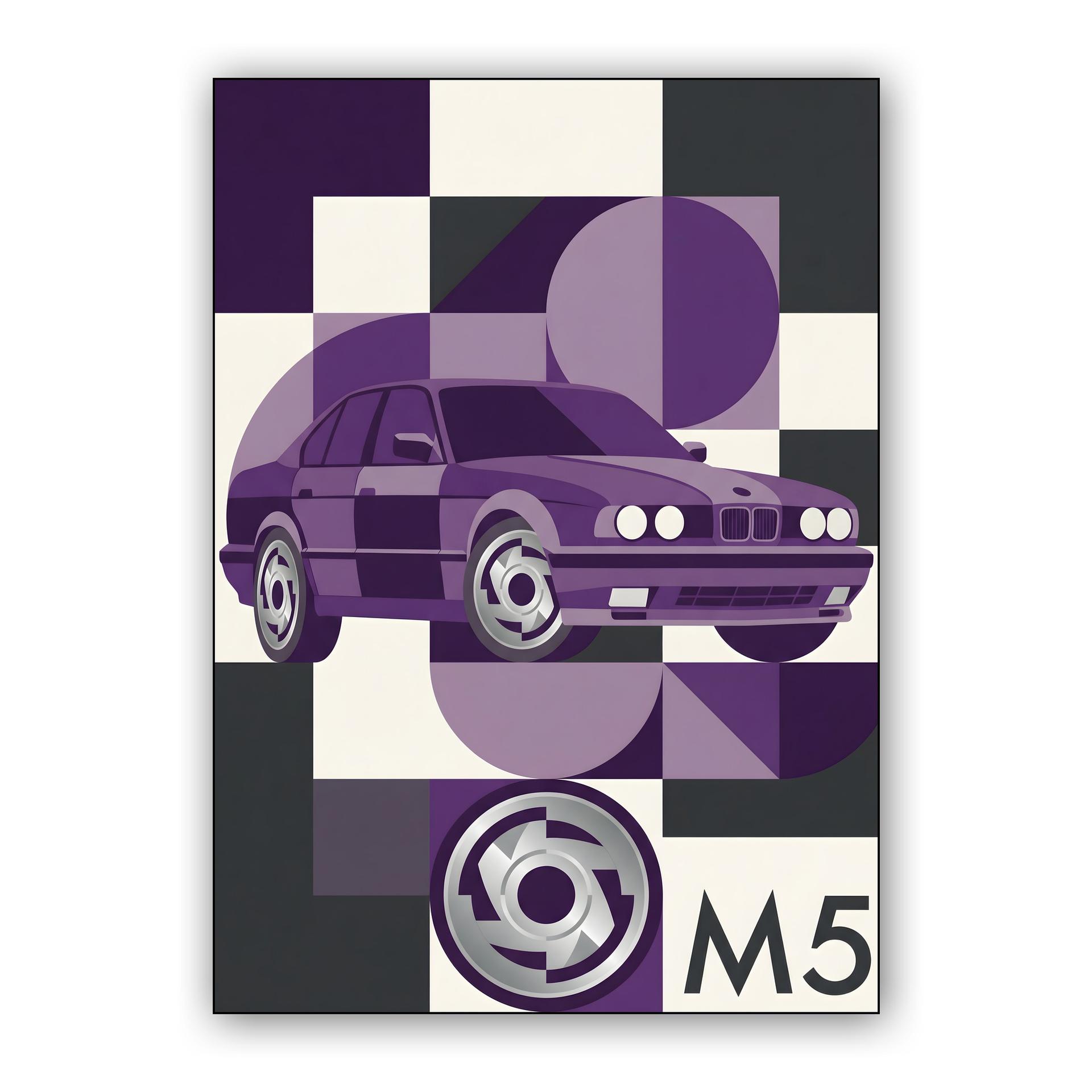 BMW E34 M5 Geometric Techno Violet Edition