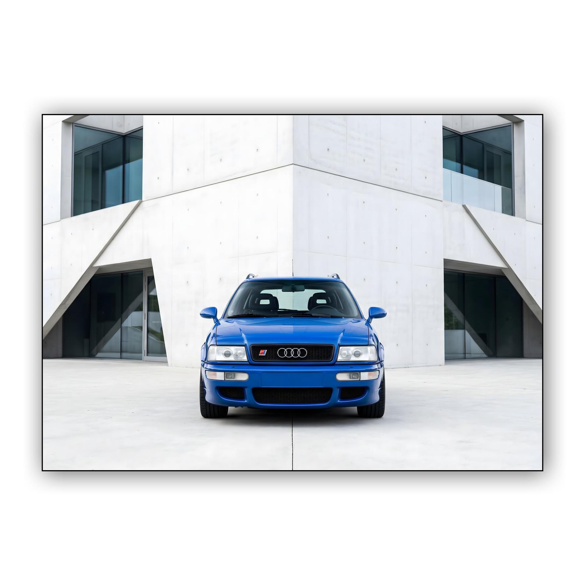 Audi RS2 Avant: Minimalist Nogaro Blue Study