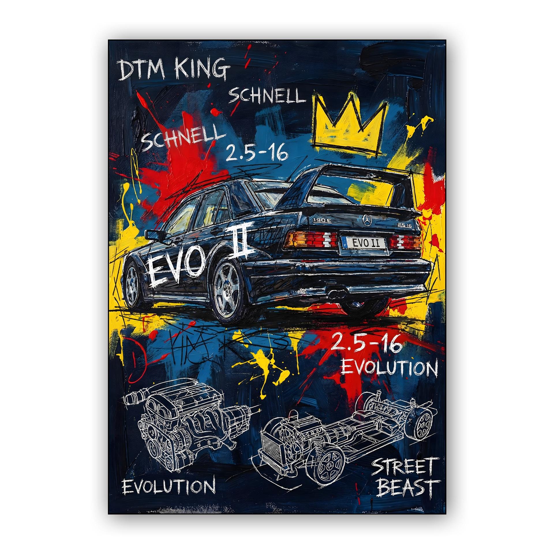 Mercedes 190E Evo II: Neo-Expressionist Street Beast