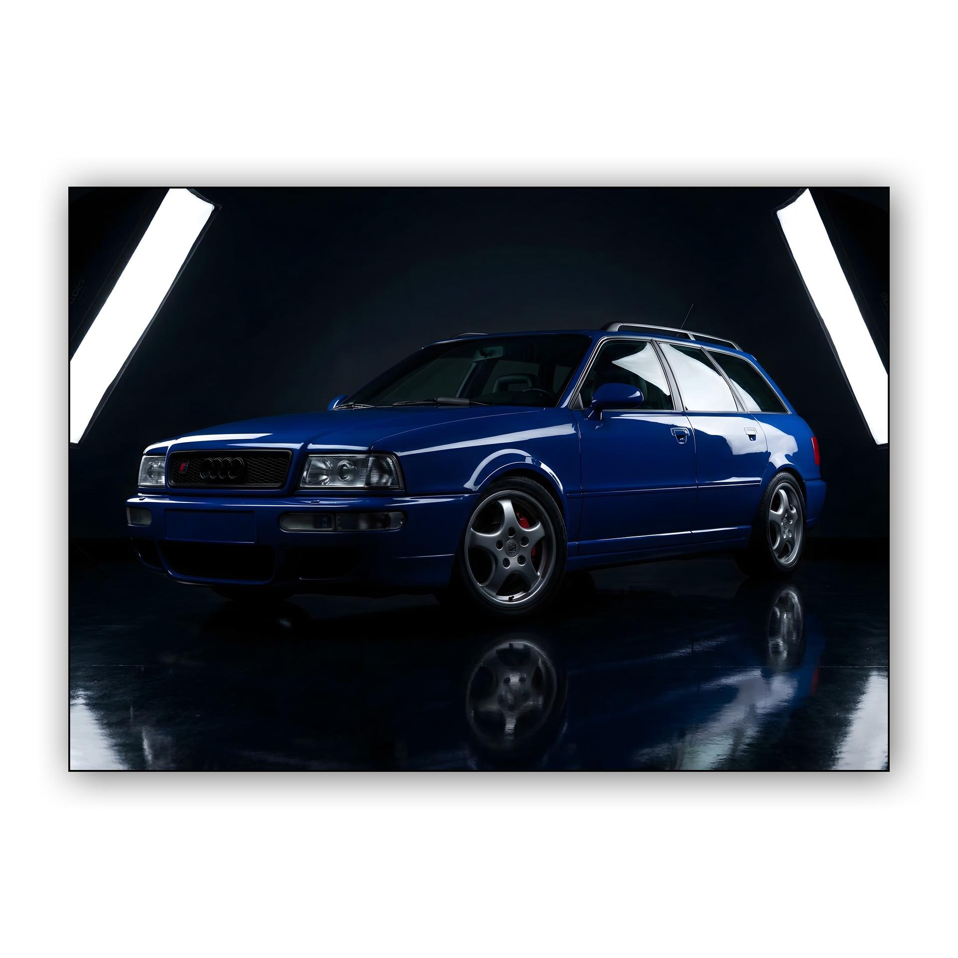 Audi RS2 Avant: Nogaro Blue Studio Portrait