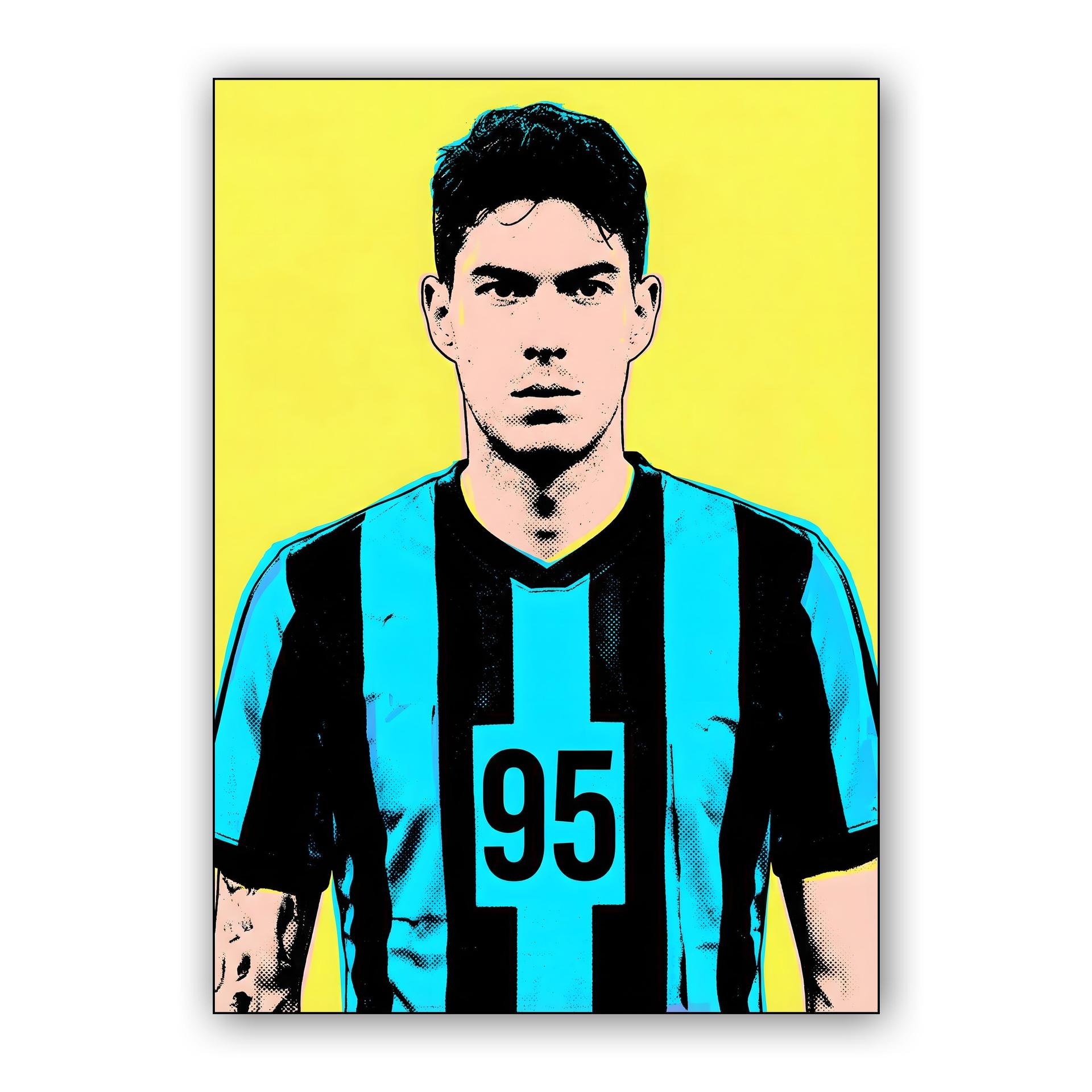 Alessandro Bastoni Number 95 Halftone Portrait