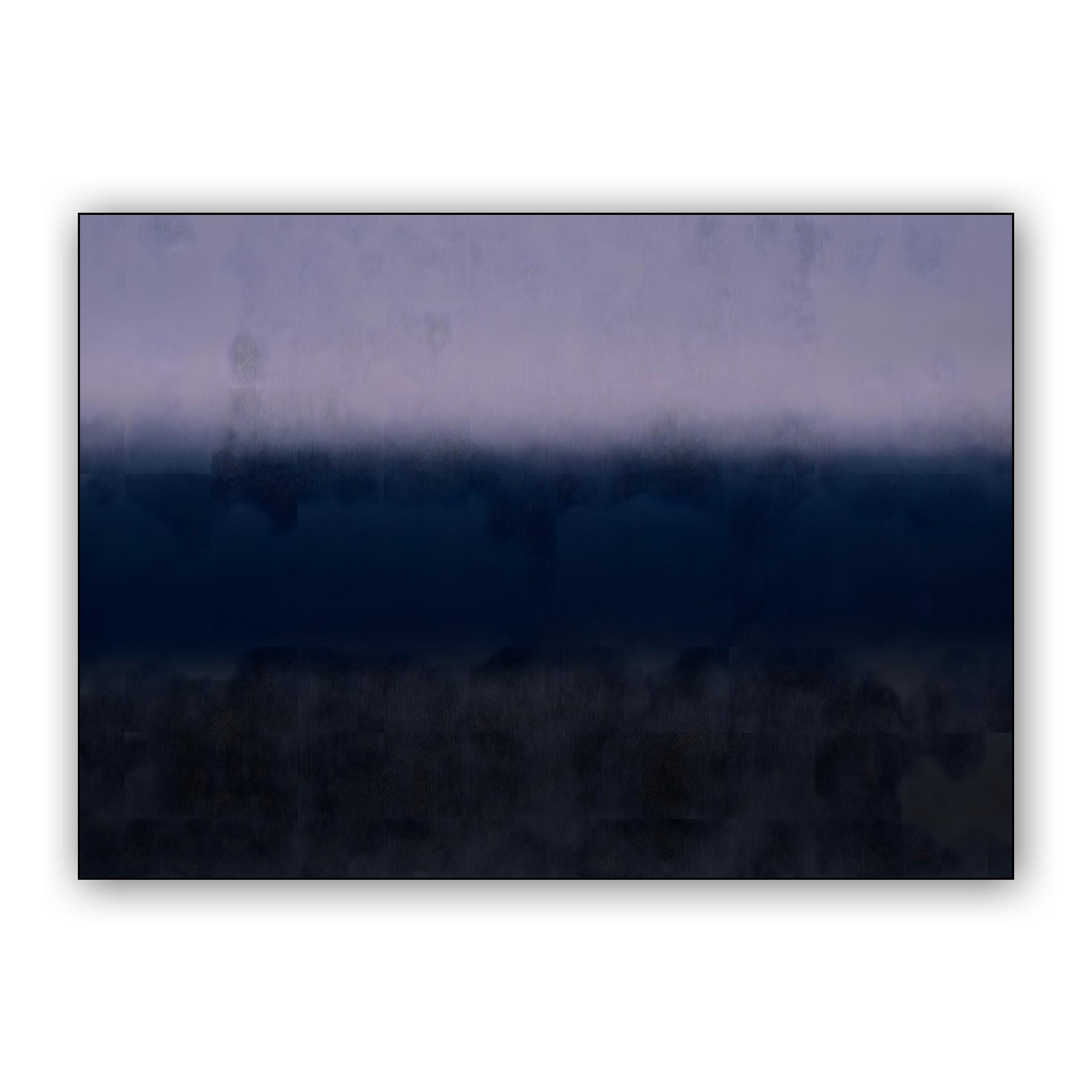 Deep Horizon: Textured Abstract Landscape