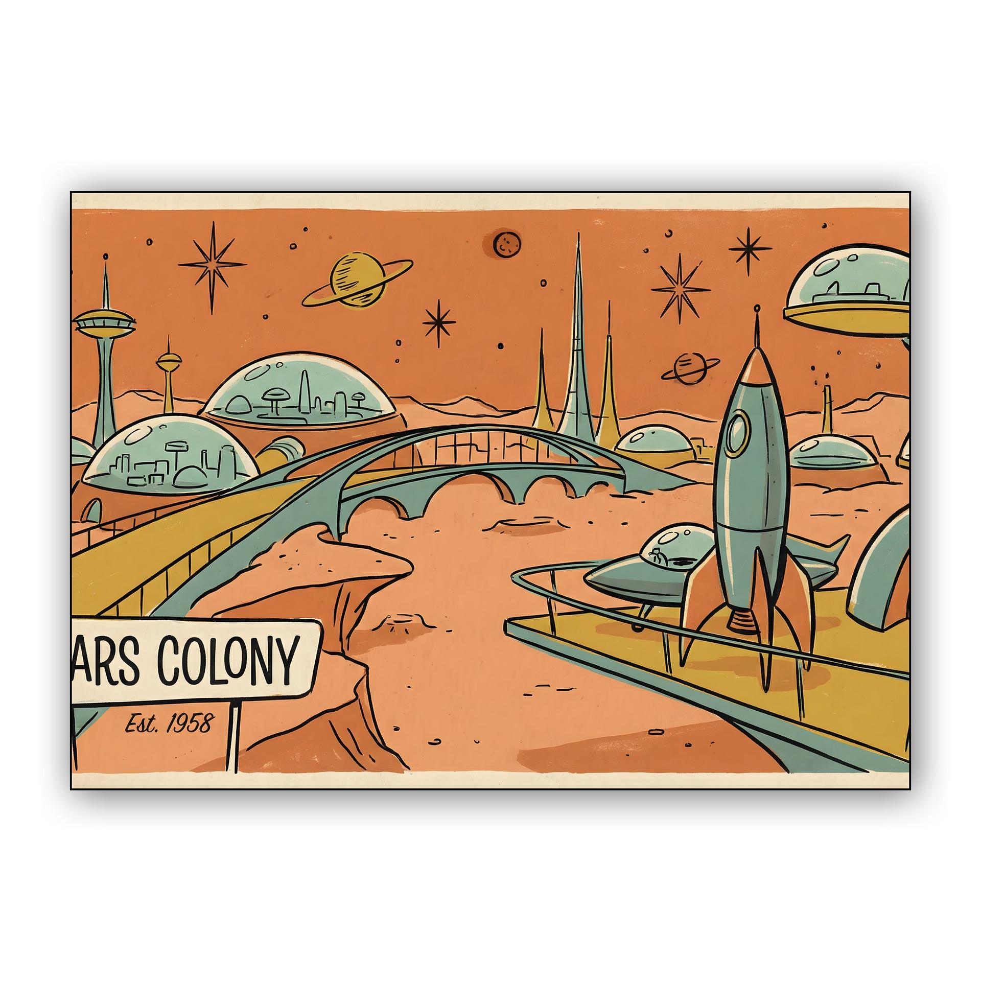 Mars Colony: Retro Space Age Adventure