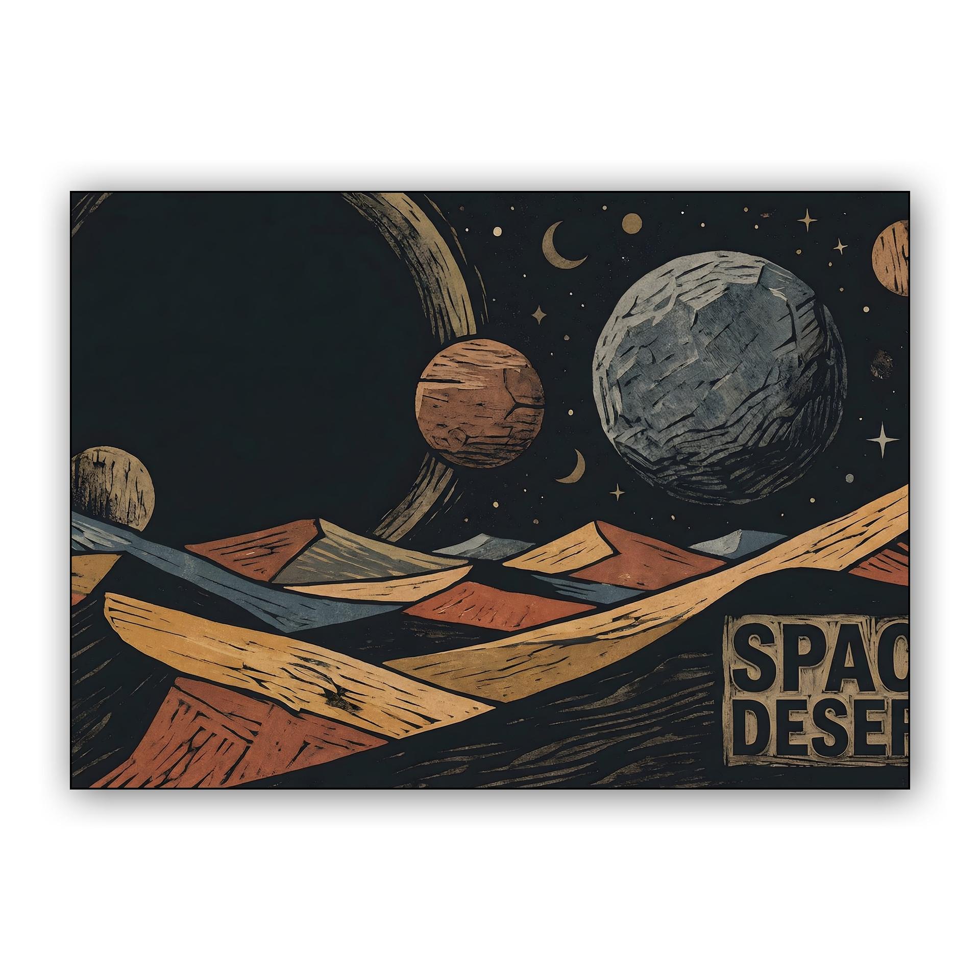 Space Desert: A Woodcut Journey to the Stars