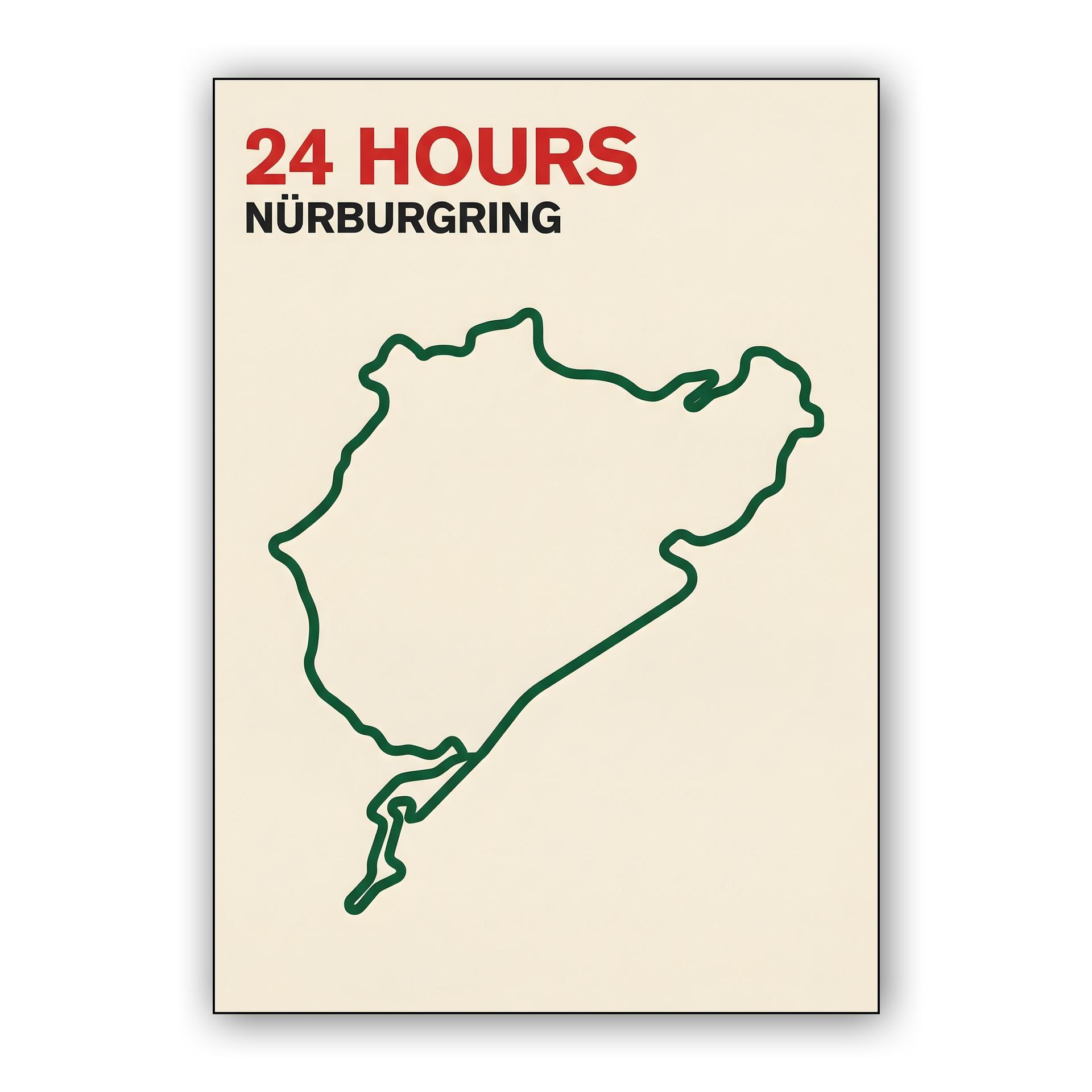 Nürburgring 24 Hours Minimalist Track Map