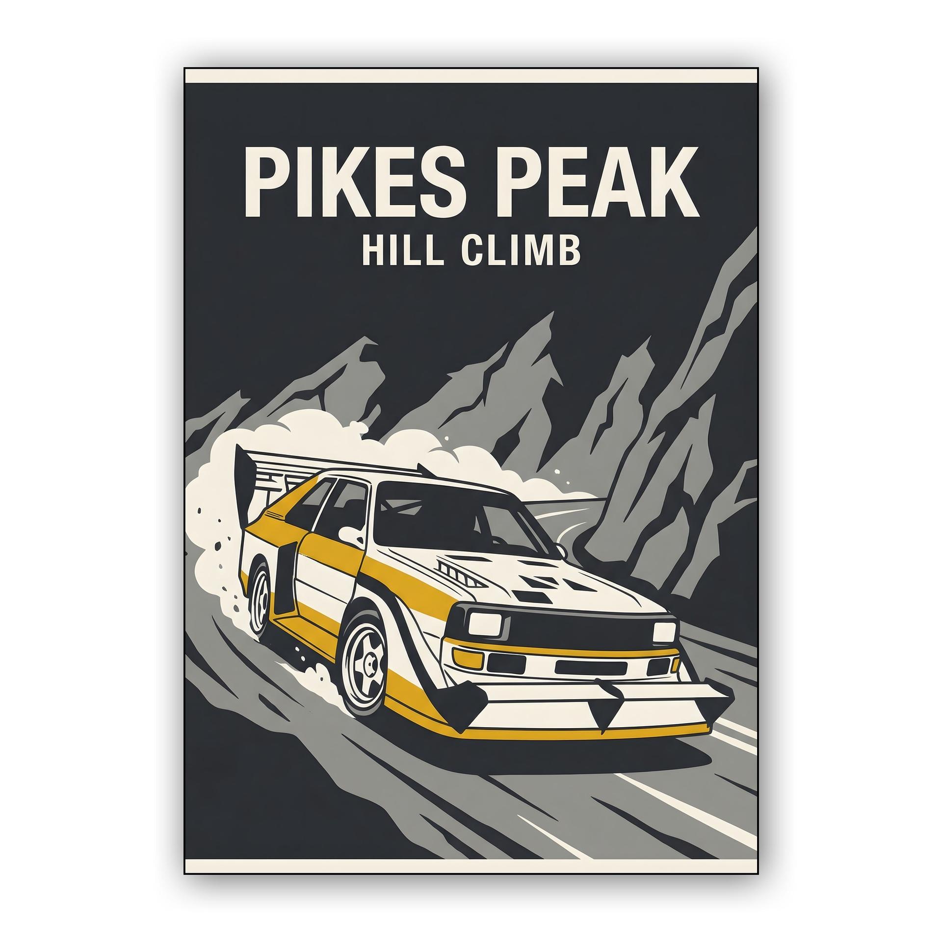Audi Quattro S1 E2 Pikes Peak Hill Climb Illustration