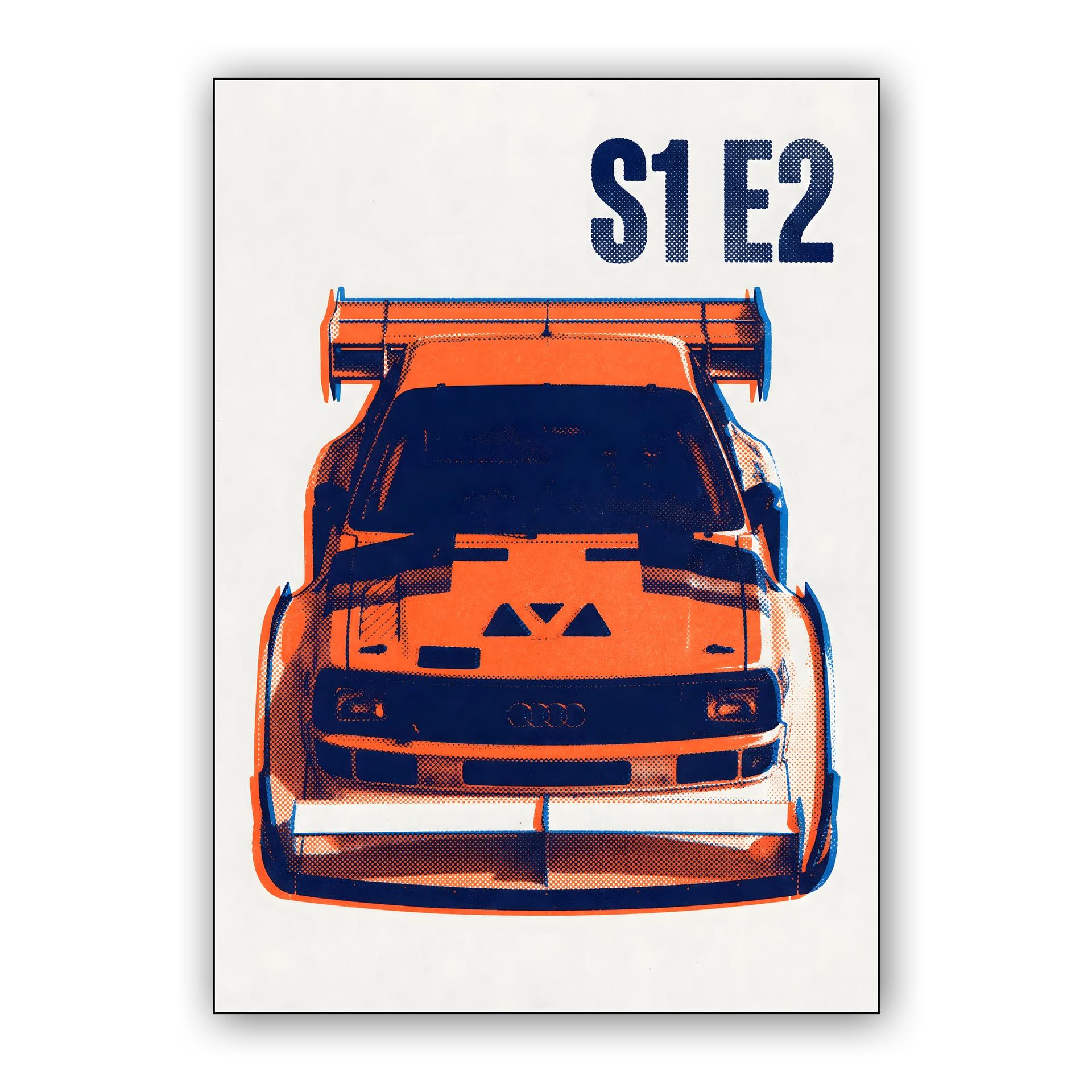 Audi Sport Quattro S1 E2: Halftone Rally Icon