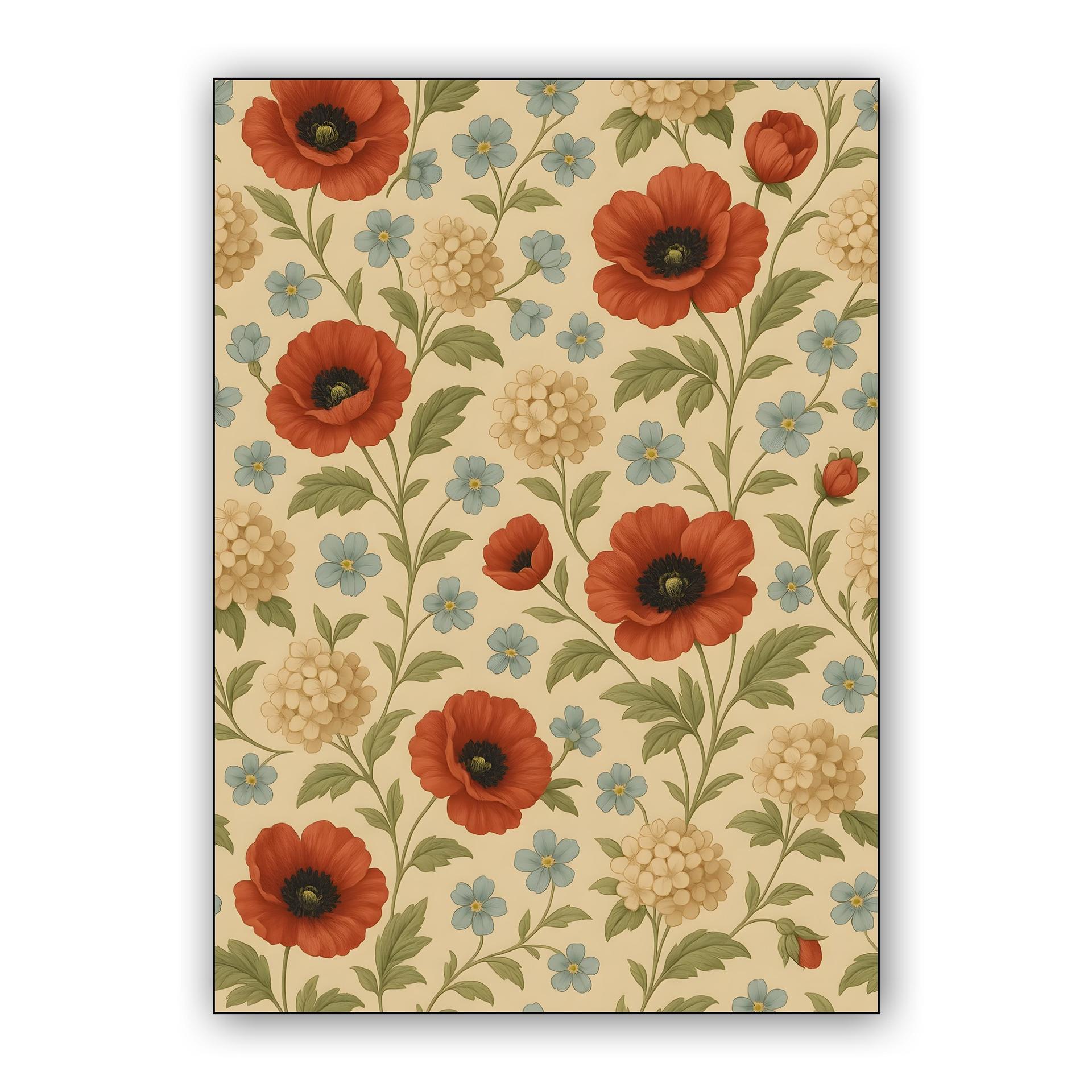 Vintage Poppy Garden